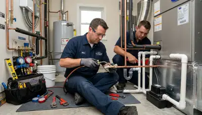 Licensed plumber fixing residential pipes in Tucson AZ for Five Star Cooling plumbing services
